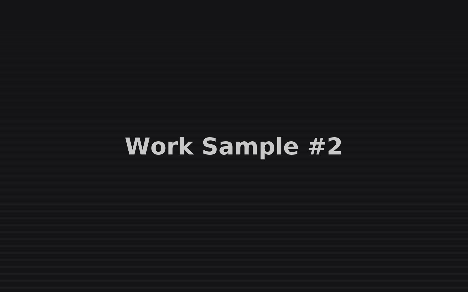 Work sample 2